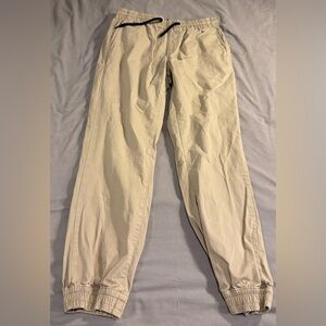 Men's Beige Volcom Jogger Pants